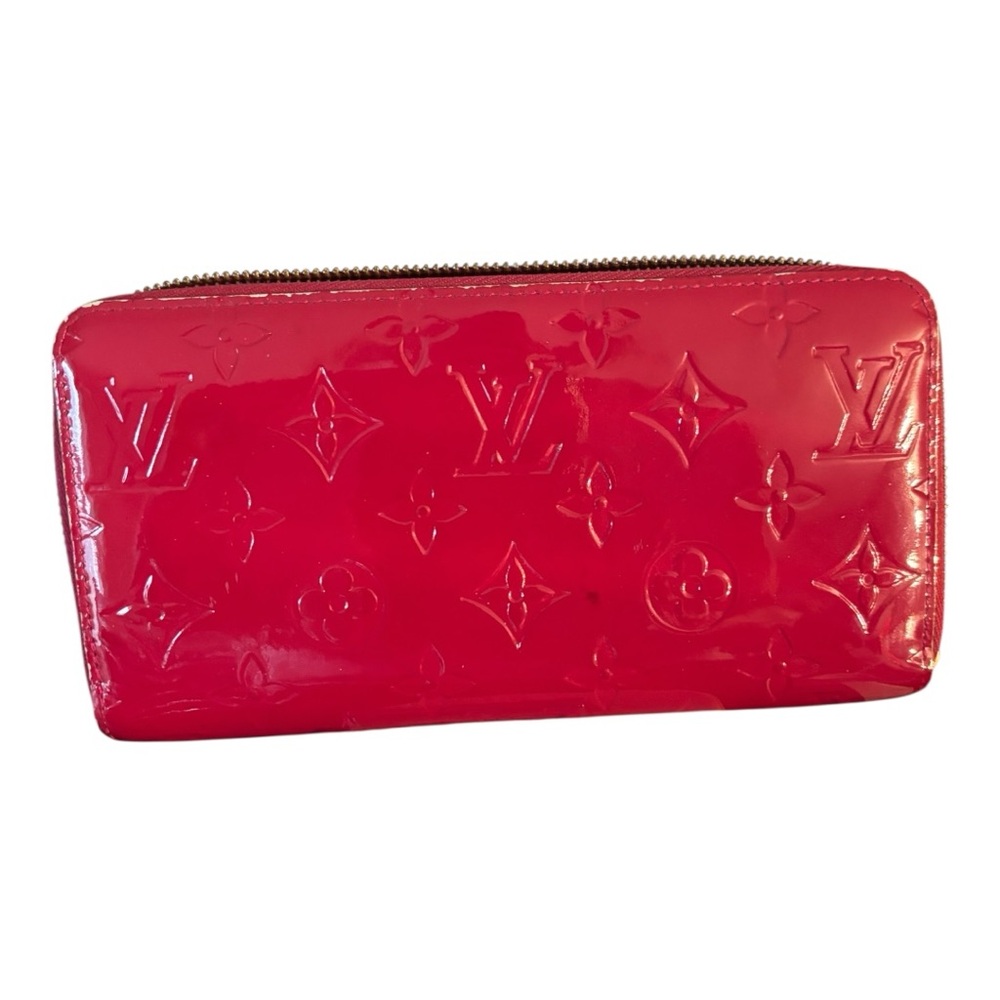 Louis Vuitton Vernis Patent Wallet Hot Pink Zippy Wallet